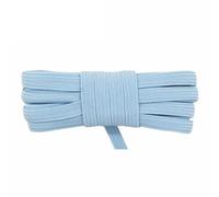 5 10 iarde 1/4" 6 mm corda elastica piatta sottile glitterata in lattice elastico corda quaderno passante per le orecchie vestito fai da te cucito rifinitura-blu topazio-2 iarde