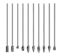 5/10 lime rotanti in lega, testa cilindrica, ad alta durata, per lavorazione dei metalli, incisione, sbavatura, strumento per metallo