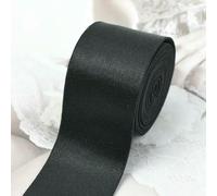 5/10 metri 10-40mm Fasce elastiche in nylon morbide per biancheria intima Cinghia elastica per indumenti Decorazione elastica Accessori fai da te per biancheria intima-Nero-40mm-5Metri