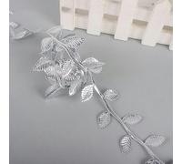 5/10 Metri Circa 4 cm Oro Argento Trim Foglie Nastri Abbellimento Pizzo Cucito Fai Da Te Indumento Ghirlande Appliques Artigianato A1108-Colore 2-10 metri