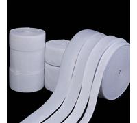 5/10 metri/rotolo Nastro elastico bianco super morbido e durevole, medio spesso 8 strati, nastro elastico intrecciato elastico, adatto per progetti fai-da-te e cucito, materiale per cintura in vita fa