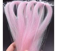 5/10 Pacchetti Linea Flash Materiale da Costruzione Mosche Artificiali Pesca con la Mosca Fly Tying Materials (Pearl Pink, 10 pacchetti)