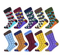 5 / 10 Paia Di Calzini Design A Motivo Colorato Casual Corporate Moda Per Uomini