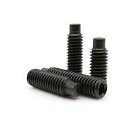 5/10/pcs M2.5 M3 M4 M5 M6 M8 M10 M12 M16 Nero Grado 12.9 Acciaio A Esagono Incassato Esagonale Estremità Convessa Grub Bolt Dog Point Vite di fermo(30mm,5pcs M10)