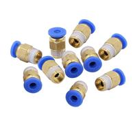 5/10 Pcs Parti Della Stampante 3D Connettori Pneumatici PC4-01 1.75mm PC6-01 3.0mm Tubo PTFE Accoppiatore J-testa Raccordi(PC4 01 Blue,10 pcs)