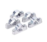 5/10 pezzi 16/20/25/32/40/50 mm in lega di alluminio, codice fuori parete, clip a sella, morsetto for tubi, staffa for tubi, clip fissa(50mm 10pcs)