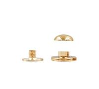 5-10 pezzi Borchie a testa tonda con perno a sfera Bottoni in ottone Rivetti per unghie Borsa in pelle Ferramenta artigianale Accessori fai da te Fibbie-Oro chiaro-10 pezzi 7x5x8mm