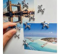 5/10 pezzi Calamite per frigorifero con design carino di cuccioli, adatte per cucina, sala da pranzo, ufficio, decorazione frigo, possono anche essere usate come regali per le vacanze ABS