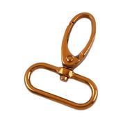 5/10 pezzi da 20 - 38 mm Metal Buckles Trigger Swivel Lobster Clasp Collar Carabiner Snap Hook Bag Strap KeyChain Fastener Accessories (arancione, 25 mm 10 pezzi)
