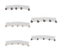 5 / 10 pezzi di capelli Strays Organizzatori Pettine Strumenti di Styling Leggero Perfetto per Professionale e Casual Impostazione Metallo Grooming Brush