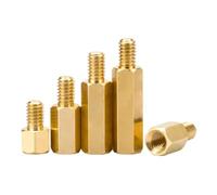 5-10 Pezzi Di Supporto In Ottone Esagonale M4 M5 M6 Vite for Bullone Distanziatore PCB Con Pilastro Filettato