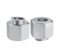 5/10 pezzi distanziatore eccentrico for stampante 3D, ruota a V, isolamento della colonna eccentrica, dado for vite, foro 5 mm, parti fai da te(Type A,5pcs)