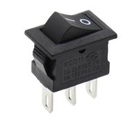 5/10 pezzi KCD11 interruttore a bilanciere 10 * 15mm interruttore a pulsante ON-OFF/ON-OFF-ON 2 pin / 3 pin 3A 250VAC / 6A 125VAC 10x15mm(3pin ON-OFF black,10PCS)