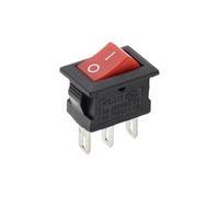 5/10 pezzi KCD11 interruttore a bilanciere 10 * 15mm interruttore a pulsante ON-OFF/ON-OFF-ON 2 pin / 3 pin 3A 250VAC / 6A 125VAC 10x15mm(3pin ON-OFF Red,10PCS)