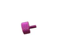 5-10 pezzi/lotto M3 M4 M5 M6 Vite a testa zigrinata in alluminio colorato Testa piatta Custodia per Macchina Utensile Serraggio Dispositivi(Pink,M6x16 5pcs)