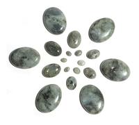 5-10 pezzi/lotto perline di pietra naturale sfuse 10x14 13x18 18x25 mm cabochon ovali di onice con retro piatto perline di pietra per gioielli fai da te creazione di pendenti-T9142SG-13x18 mm 10 pez