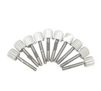 5-10 pezzi M2 .5 M3 M4 M5 Vite a testa zigrinata piatta, acciaio inossidabile 304 Serraggio manuale o nichelato e nero(White steel,6mm,M2 10pcs)