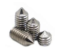 5-10 pezzi M2 M2.5 M3 M4 M5 M6 M8 M10 M12 304 acciaio inossidabile DIN914 vite a testa esagonale con esagono incassato vite a punta conica(6mm,M10 5pcs)