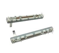 5/10 pezzi Potenziometro scorrevole diretto Dual 20KAX2 75mm Sound Art Mixing Console Pusher(5PCS)
