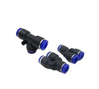 5/10 pezzi PY PE serie TY forma tee 4 6 8 10 12 16 mm porta tee connettore tubo pneumatico tubo flessibile aria(Pe16,5PCS)