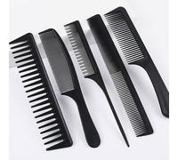 5/10 pezzi Set di pettini per parrucchiere - Pettine con punta, pettine grande per capelli a pompadour e lisci, spazzola in plastica per capelli voluminosi, accessori per lo styling dei capelli, strum