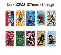 5/10 pezzi Taccuino da tasca kawaii di Marvel Spider-Man, quaderno, agenda, agenda settimanale, cancelleria a cartoni animati per studenti e uso in ufficio, regalo per il ritorno a scuola 10 pezzi cas