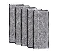 5/10 pezzi tampone for mop in microfibra di ricambio lavabile spray for polvere for pulizia testa domestica colore grigio(5PCS)