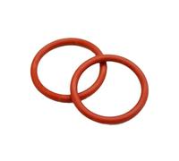 5/10 pezzi VMQ Guarnizione tonda O-ring in silicone rosso, guarnizioni ad anello resistenti alle alte temperature(OD 145mm (5PCS),Thick4mm)