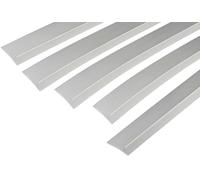 5/10 Profili Angolari Disuguali da 2 Metri | Finitura Alluminio Naturale | 40x15mm Disponibili per Rifiniture Perfette (5, Alluminio Naturale)