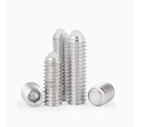 5/10 pz 304 POM Sfera Acciaio Inox Esagono Incassato Allen Molla Sfera Pistone Punto di Grano Vite di Fissaggio POM Acciaio Inox(20mm,M5 10pcs)