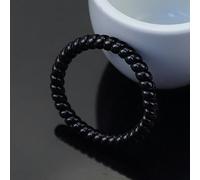 5/10 pz Filo Telefonico Elastici Per Capelli Cavo A Spirale Anello Per Capelli Donna Fasce Elastiche Per La Testa Elastico Scrunchies Copricapo Accessori Per Capelli-1 pz nero