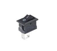 5/10 Pz Interruttore a pulsante 10x15mm SPST 2Pin 3A 250V KCD11 Snap-in on/Off Interruttore a bilanciere 10MM * 15MM Nero Rosso e Bianco(Red,10pcs)