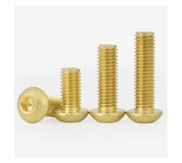 5-10 pz/lotto M2 M2.5 M3 M4 M5 M6 M8 ISO7380 Ottone Testa a Bottone Vite a Brugola In Ottone Viti a Testa (Color : 10mm, Size : M6 (5Pcs))