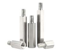 5/10 Pz M2.5 M3 M4 M5 M6 In Acciaio Inox 304 Standoff Maschio A Femmina Esagonale Rack Stud Mount Spacer Colonna Viti Bulloni Supporto PCB(25mm,M3xL plus 6 (10pcs))