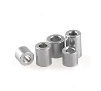 5/10 pz M3 M4 M5 M6 M8 M10 Altezza da 2mm a 30mm Rondella piatta in alluminio Boccola in alluminio guarnizione Distanziatore Non filettato distanziatori(M6 10pcs,25mm (L))
