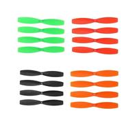 5/10 set Mini elica CW/CCW da 60 mm for motore coreless 0720 0820 8520 compatibile con Hubsan H107 Series Q100 EX100110mm RC Racing Drone 40 pezzi(10set Black 40pc)