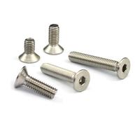 5-100 pezzi M1.6 M2 M2.5 M3 M4 M5 M6 M8 in acciaio inossidabile 304 nero con testa svasata esagonale piatta(Stainless steel 304,30MM_M4-(20PCS))