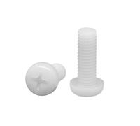 5-100 Pezzi M2-M8 Viti a testa tonda a croce isolata in nylon, M3x30mm(50 pezzi)