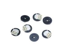 5-100Pcs Double Gear Dial Potentiometer 1K 5K 10K 20K 50K 100K Ohm 5Pin Volume Switch Disk B102 B502 B103 B203 B503 B104 Radio(100pcs,100K Ohm)