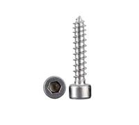 5-100pcs M2/M2.5/M3/M4/M5/M6 acciaio inossidabile 304 viti autoattacchianti per altoparlanti con testa cilindrica e fessura esagonale interna, M3x6mm