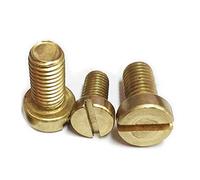 5-100pcs M2 M2.5 M3 M4 M5 M6 M8 Vite a testa cilindrica in ottone DIN84 Vite in ottone Bullone in ottone GB65 (Color : M5x25 (10pcs))