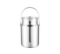 5-10L Lattina Di Latte Con Beccuccio, Acciaio Inox 304 Secchio Per Il Latte Con Maniglia Singola Secchio Per Vino Bevanda Distributore Di Bevande Caraffa A T Per Latte Vino Olio, 10L