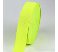 5/10M Fasce elastiche per cucire Corda elastica colorata Cinghia elastica Nastro in spandex Fascia elastica piatta lavorata a maglia Cucito fai da te-verde fluorescente-20mm-10 metri