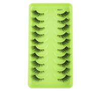 5/10Pairs Ciglia Finte Ciglia Occhio di Gatto Estensione Del Ciglio 3D Visone Mezza Ciglia Trucco Naturale maquiagem