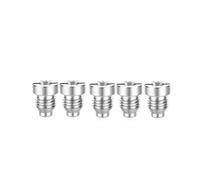 5/10pcs 0,9 mm-1,5 mm in braccio in ottone ugello orifizio di cannone e produttore di schiuma in acciaio inossidabile in schiuma universale Stainless steel 1.3mm 5 pezzi