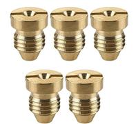 5/10pcs 0,9 mm-1,5 mm in braccio in ottone ugello orifizio di cannone e produttore di schiuma in acciaio inossidabile in schiuma universale Copper 1.3mm 5 pezzi