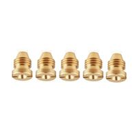 5/10pcs 0,9 mm-1,5 mm Punte di spina in ottone, produzione in schiuma, apertura di cannoni in schiuma, ugello di proiettile della faccia di neve Copper 1.3mm 5 pezzi