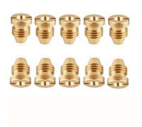 5/10pcs 0,9 mm-1,5 mm Punte di spina in ottone, produzione in schiuma, apertura di cannoni in schiuma, ugello di proiettile della faccia di neve Copper 1.1mm 10 pezzi