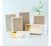 5/10pcs Craft Carta Regalo Scatola Con PVC Trasparente Finestra Per Confezione