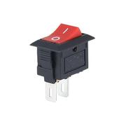 5/10PCS KCD11 mini barca interruttore pulsante di accensione 10 * 15mm push rocker 3Pin/2 Pin 2 marce, 250V/3A snap-in on/off(Red,5PCS)